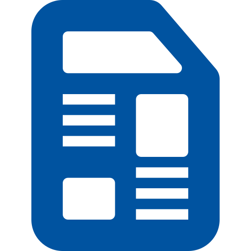 신문 Generic Blue icon