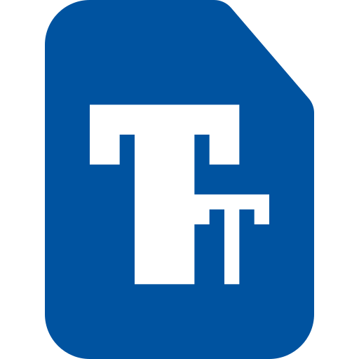 텍스트 문서 Generic Blue icon