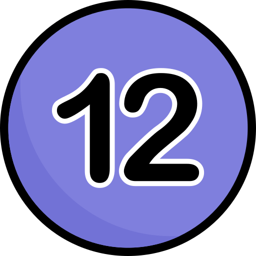 dwanaście Generic Outline Color ikona