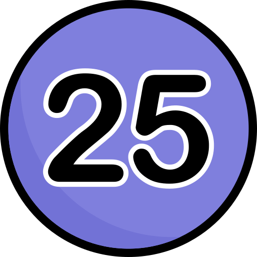 Twenty five Generic Outline Color icon