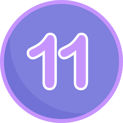 Одиннадцать Generic Flat иконка