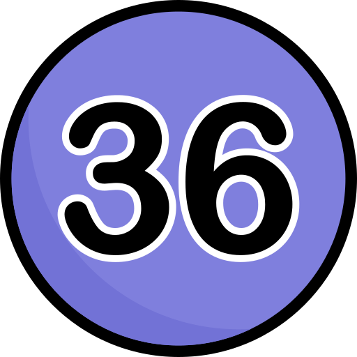 Thirty six Generic Outline Color icon