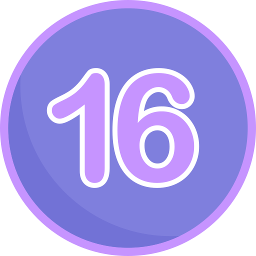 Шестнадцать Generic Flat иконка
