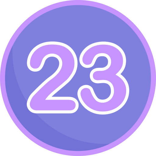 Двадцать три Generic Flat иконка