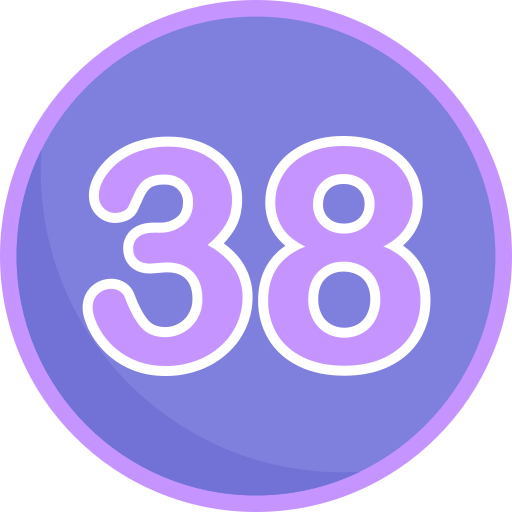 Thirty eight Generic Flat icon