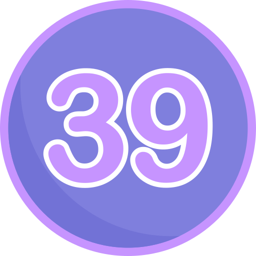 treinta y nueve Generic Flat icono