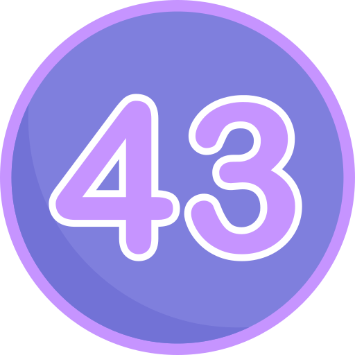 Forty three Generic Flat icon