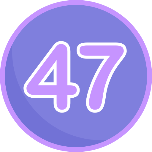 Forty seven Generic Flat icon