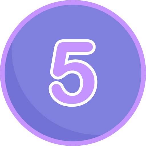 cinco Generic Flat icono