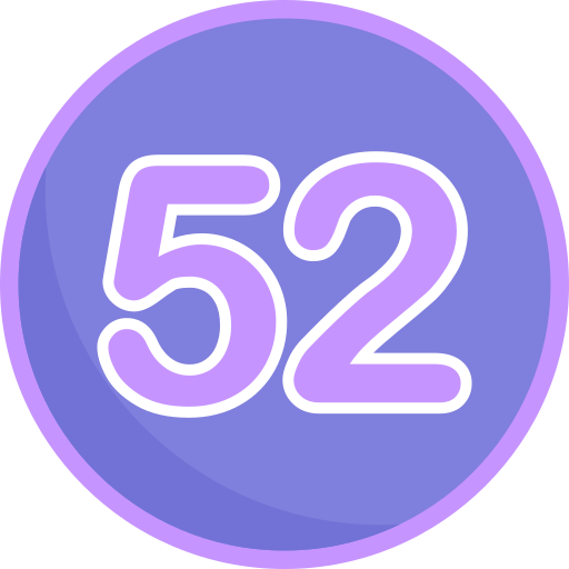 cincuenta y dos Generic Flat icono