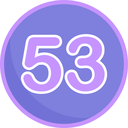 Fifty three Generic Flat icon