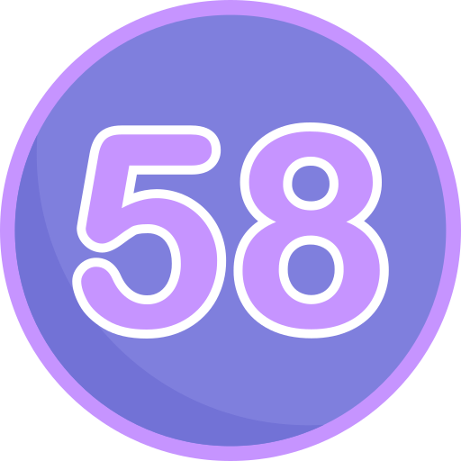 cincuenta y ocho Generic Flat icono