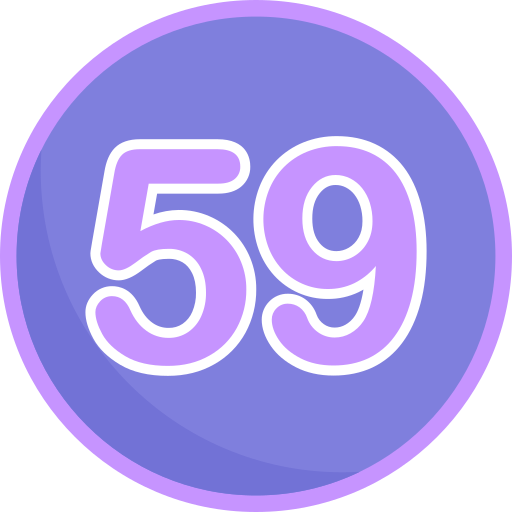 cincuenta y nueve Generic Flat icono