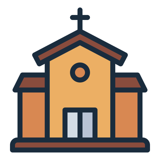 iglesia Generic Outline Color icono