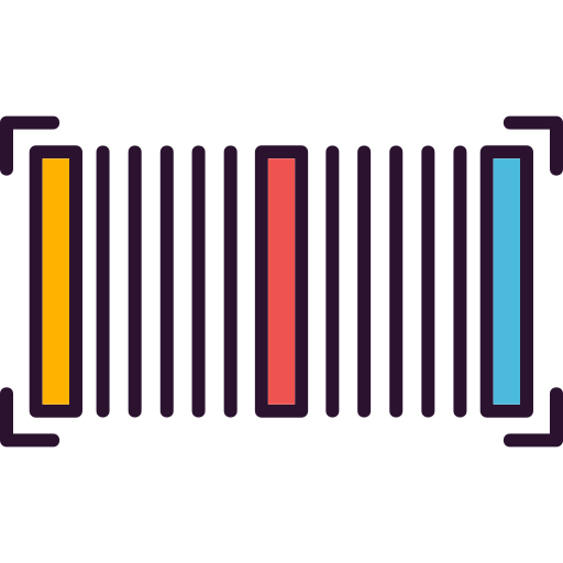 streepjescode Generic Outline Color icoon