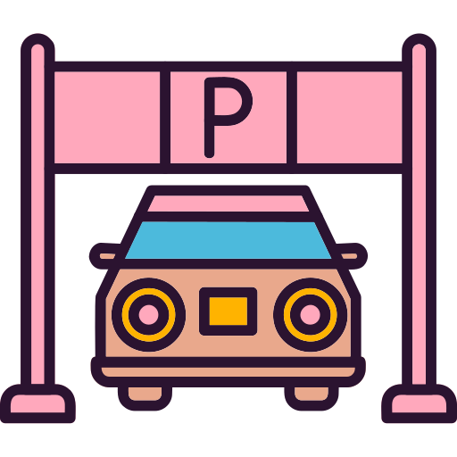 Car Parking Generic Outline Color icon