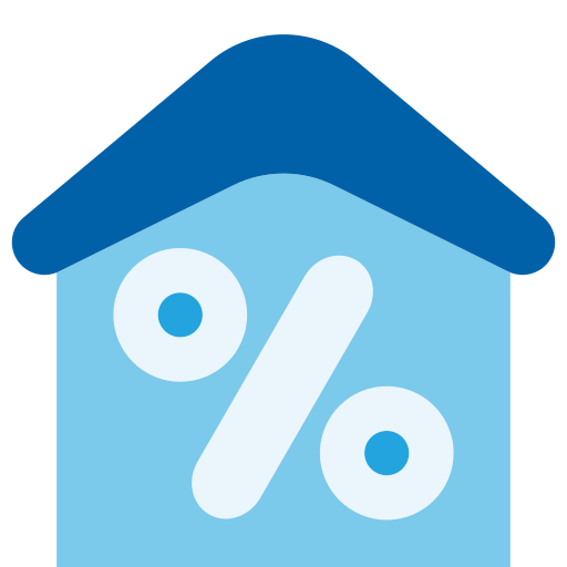 hypotheek Generic Blue icoon