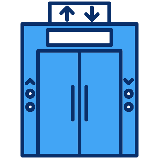 엘리베이터 Generic Blue icon
