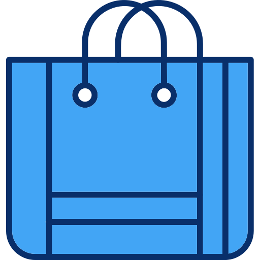 Shopping bag Generic Blue icon