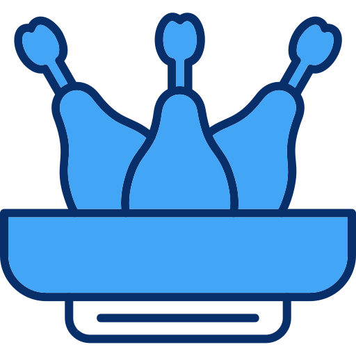 Куриная нога Generic Blue иконка
