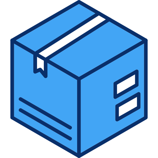 Delivery box Generic Blue icon