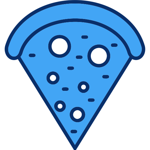 кусок пиццы Generic Blue иконка