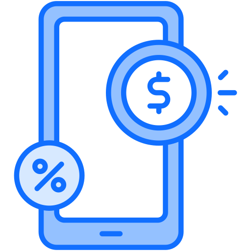 Online earning Generic Blue icon