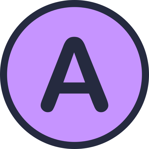 buchstabe a Generic Outline Color icon
