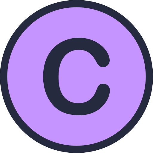 litera c Generic Outline Color ikona