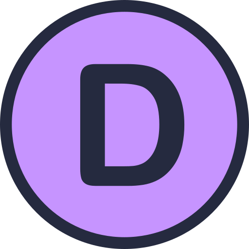 buchstabe d. Generic Outline Color icon