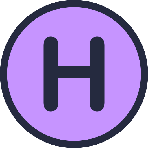 buchstabe h Generic Outline Color icon