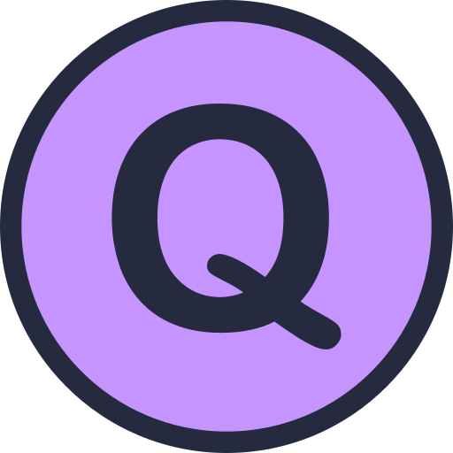 buchstabe q Generic Outline Color icon