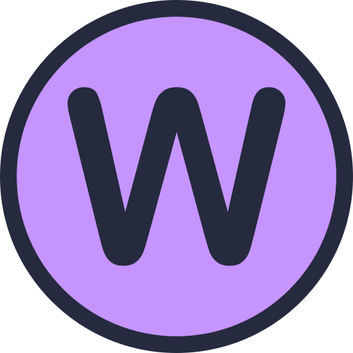 letter w Generic Outline Color icoon