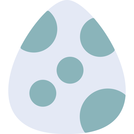 huevo de dinosaurio Generic Flat icono