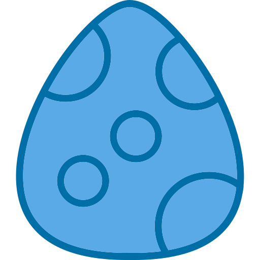 Dinosaur egg Generic Blue icon