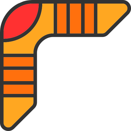 boomerang Generic Outline Color icon