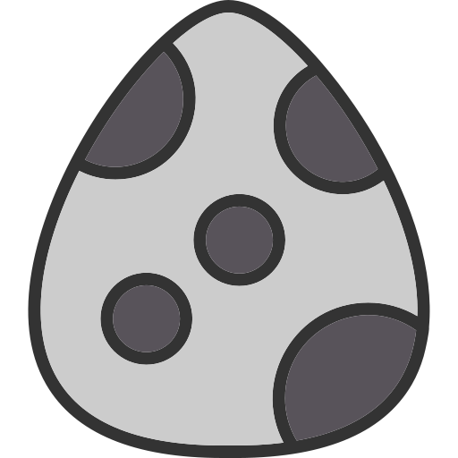 Dinosaur egg Generic Outline Color icon