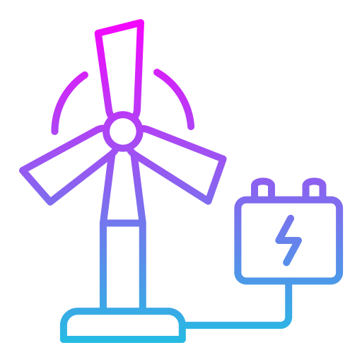 energia eoliczna Generic Gradient ikona