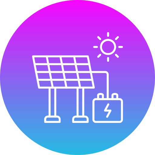 energia solare Generic Flat Gradient icona