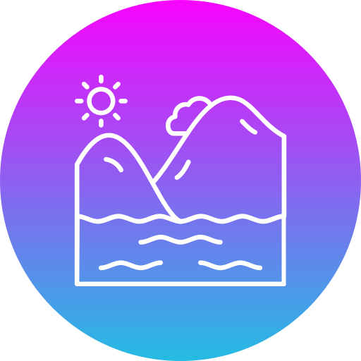 rzeka Generic Flat Gradient ikona