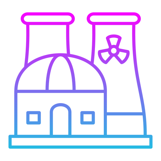 centrale nucleare Generic Gradient icona