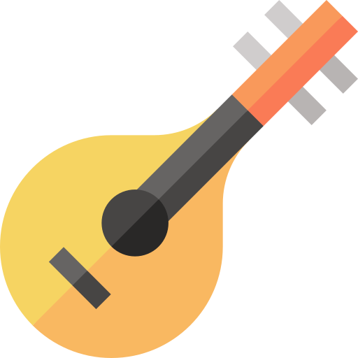 Mandolin Basic Straight Flat icon