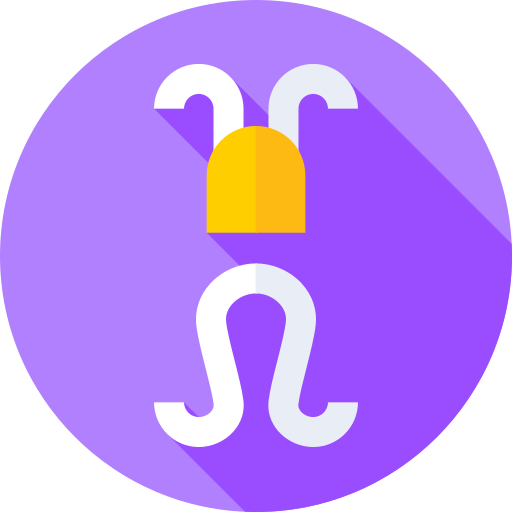 Hook Flat Circular Flat icon