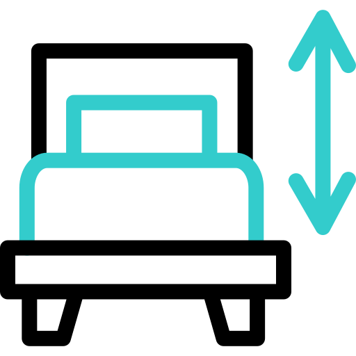 Bed size Basic Accent Outline icon