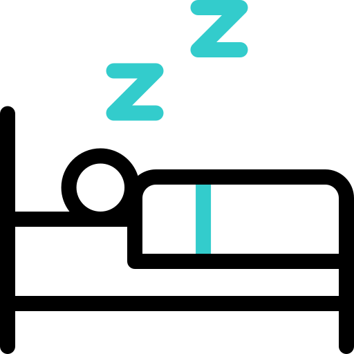 dormir Basic Accent Outline icono