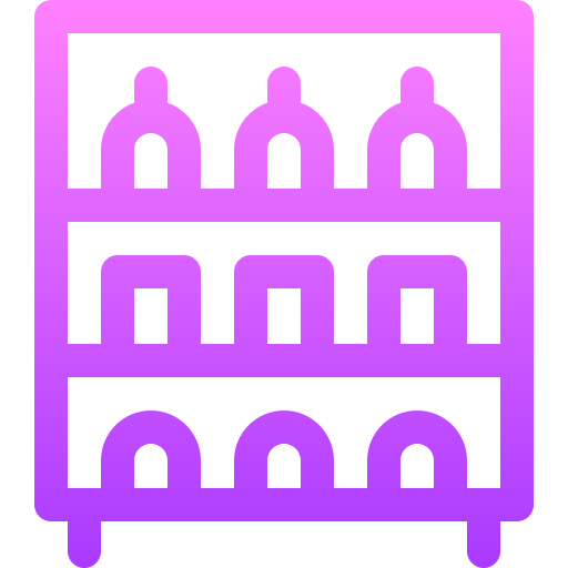 estantería Basic Gradient Lineal color icono