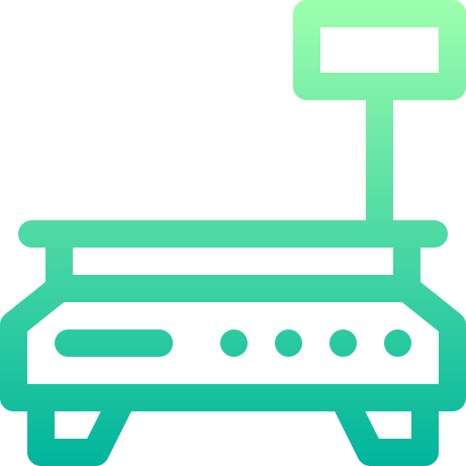 Weight Scale Basic Gradient Lineal color icon