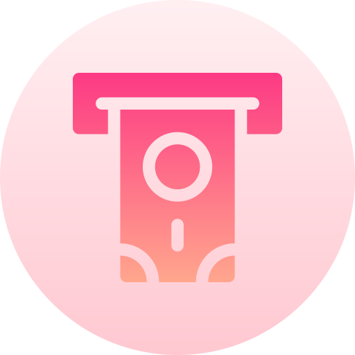 geldautomat Basic Gradient Circular icon