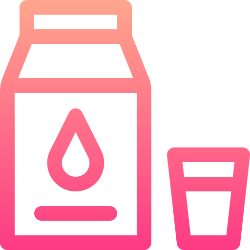 Milk Basic Gradient Lineal color icon
