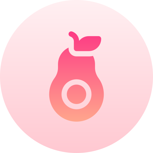 アボカド Basic Gradient Circular icon